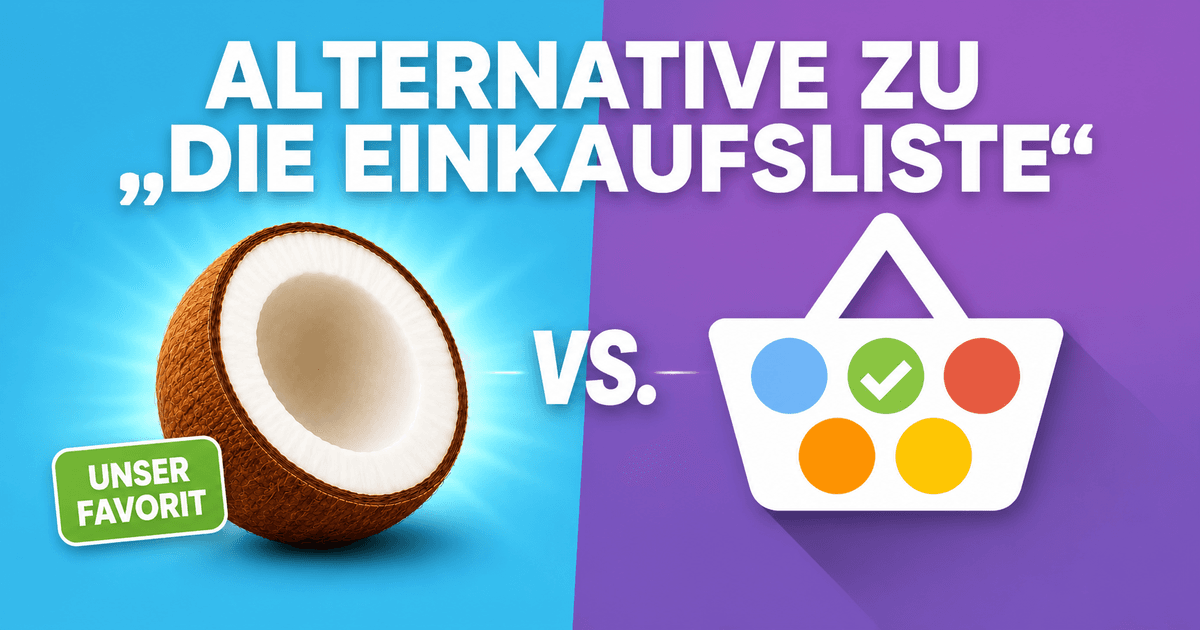 cocoduro und Die Einkaufsliste als Einkaufslisten-Apps im Vergleich
